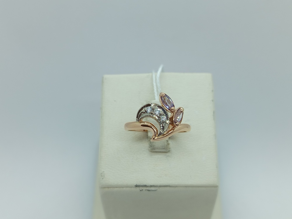 КОЛКМИ585 КОЛЬЦО С КАМНЯМИ (Au 585)