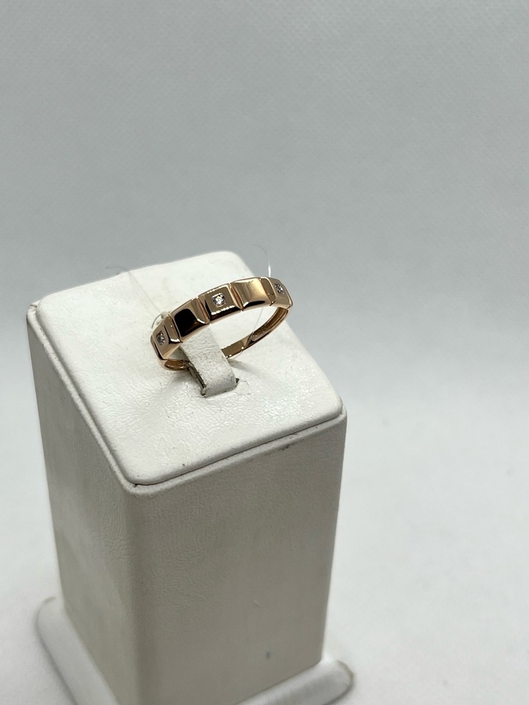 КОЛЬЦО С КАМНЯМИ (Au 585)