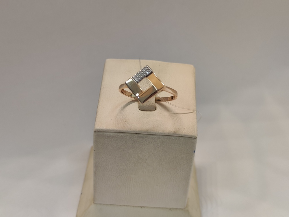 КОЛЬЦО С КАМНЯМИ (Au 585)