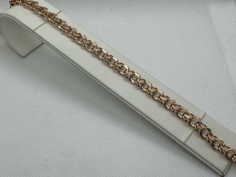 БРАСЛЕТ ПУСТОТЕЛЫЙ Бисмарк Au 585