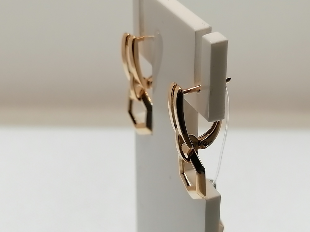 СЕРЬГИ БЕЗ КАМНЯ (Au 585)