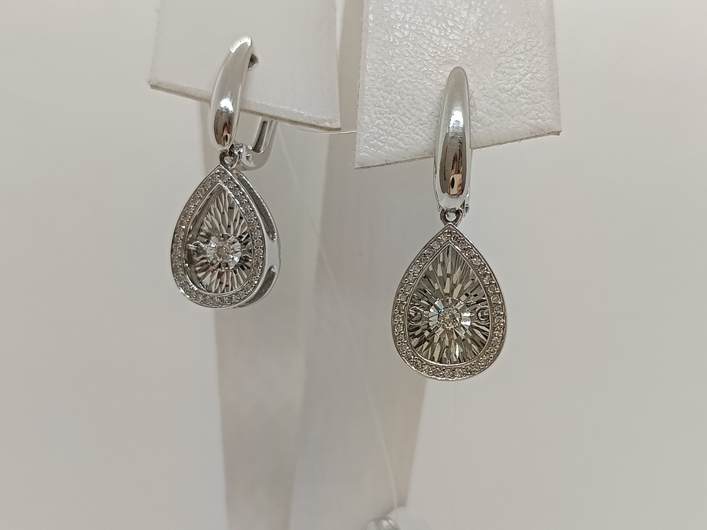 02-12-5497-31-00 СЕРЬГИ БРИЛЛИАНТ (Au 585)