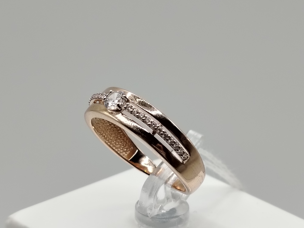 КОЛКМИ585 КОЛЬЦО С КАМНЯМИ (Au 585)