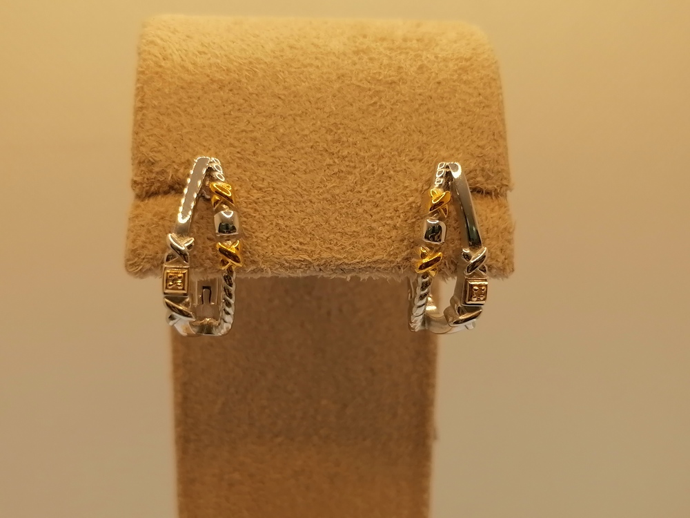 СЕРЬГИ БРИЛЛИАНТ (Ag 925)