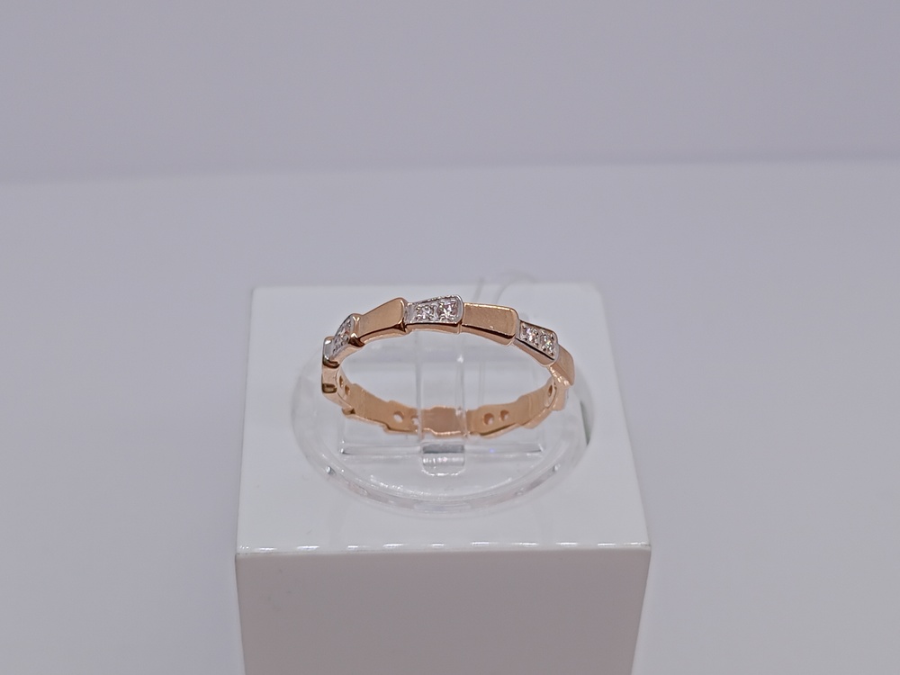 КОЛЬЦО С КАМНЯМИ (Au 585)