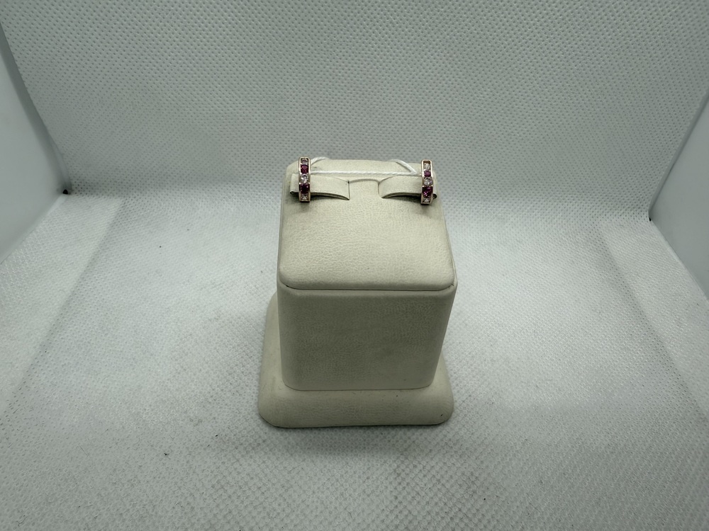 СКМИ585 СЕРЬГИ С КАМНЯМИ (Au 585)
