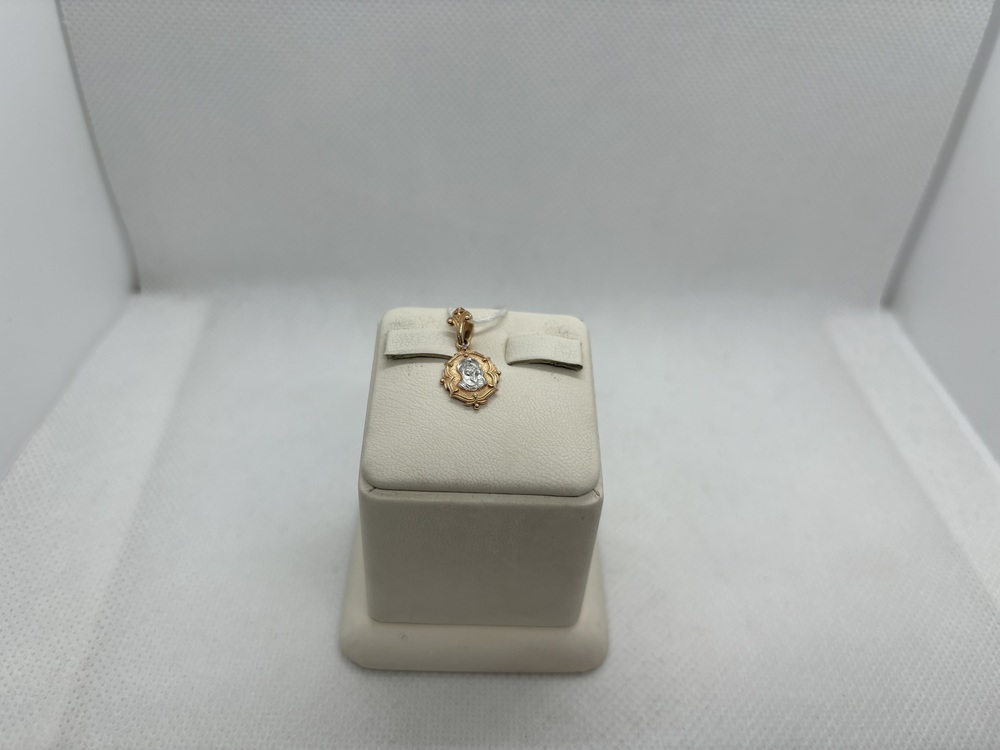 ПОДВЕСКА ИКОНА С КАМНЕМ (Au 585)