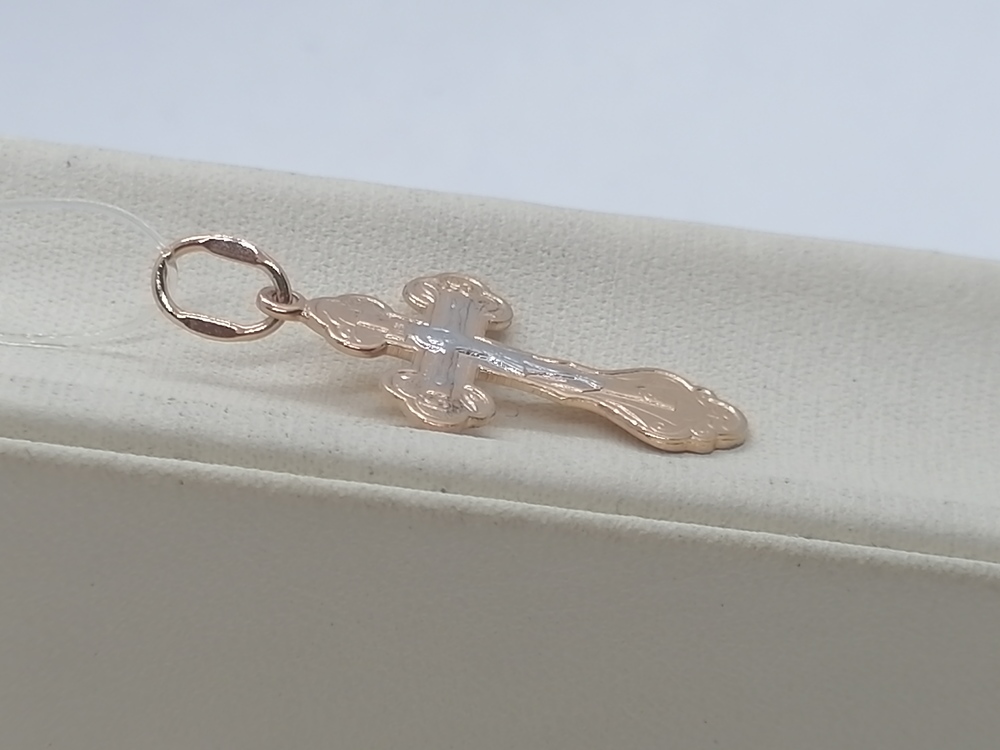 ПОДВЕСКА КРЕСТ без камня (Au 585)