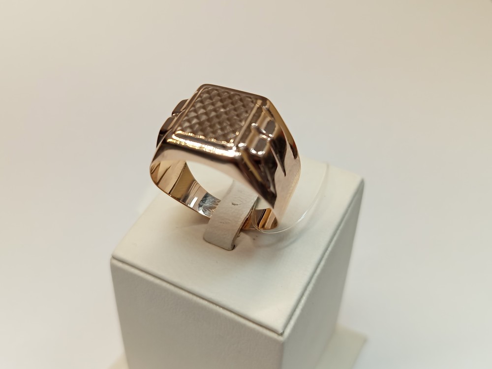 КОЛЬЦО ПЕЧАТКА без камня (Au 585)