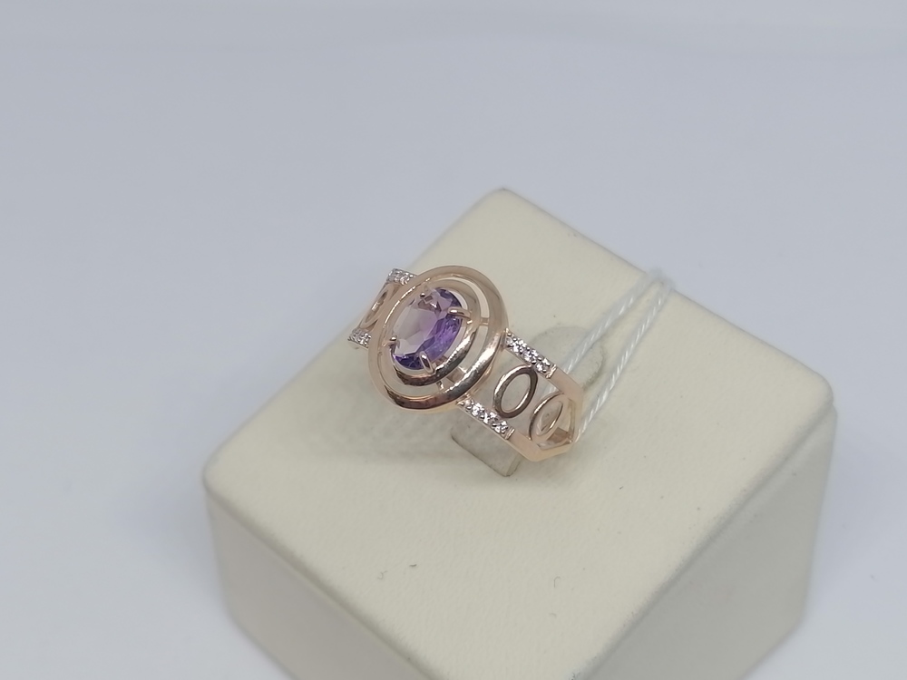 КОЛКМИ585 КОЛЬЦО С КАМНЯМИ (Au 585)