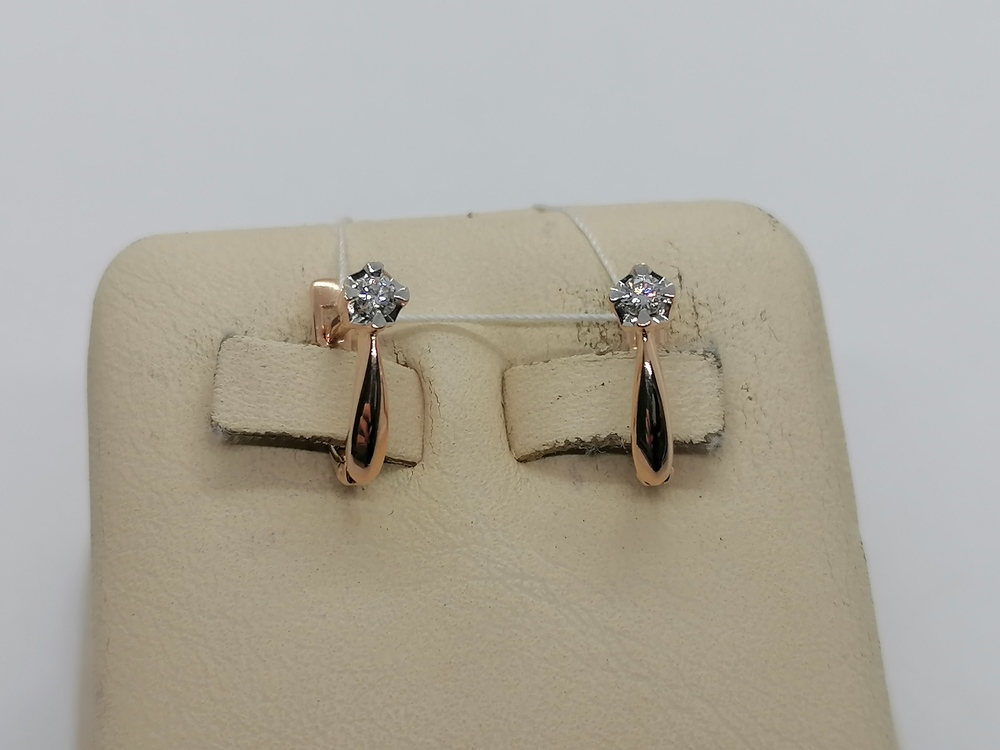 СЕРЬГИ БРИЛЛИАНТ (Au 585)