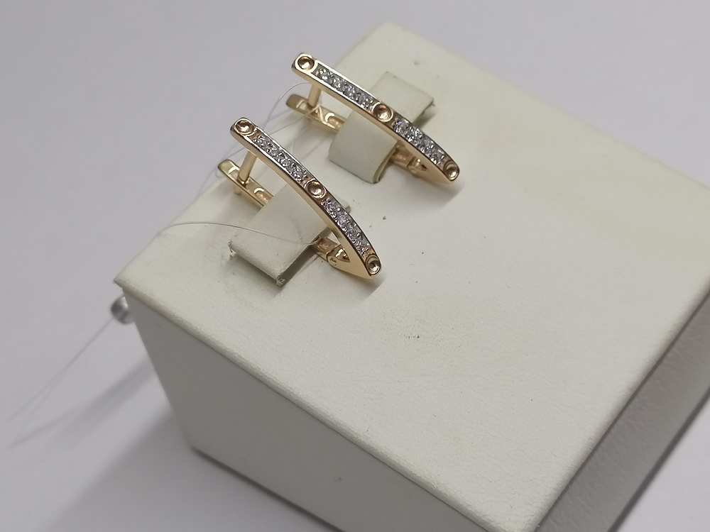 СЕРЬГИ С КАМНЯМИ (Au 585)