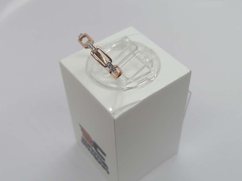 КОЛЬЦО С КАМНЯМИ (Au 585)