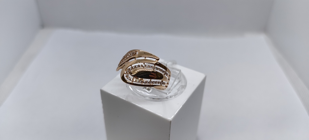 КОЛКМИ585 КОЛЬЦО С КАМНЯМИ (Au 585)