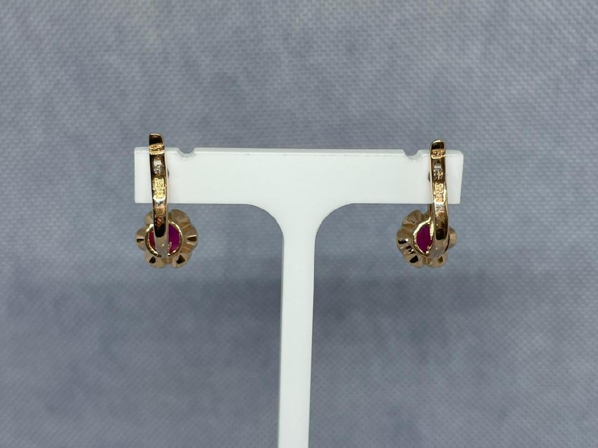 СЕРЬГИ С КАМНЕМ (Au 583)