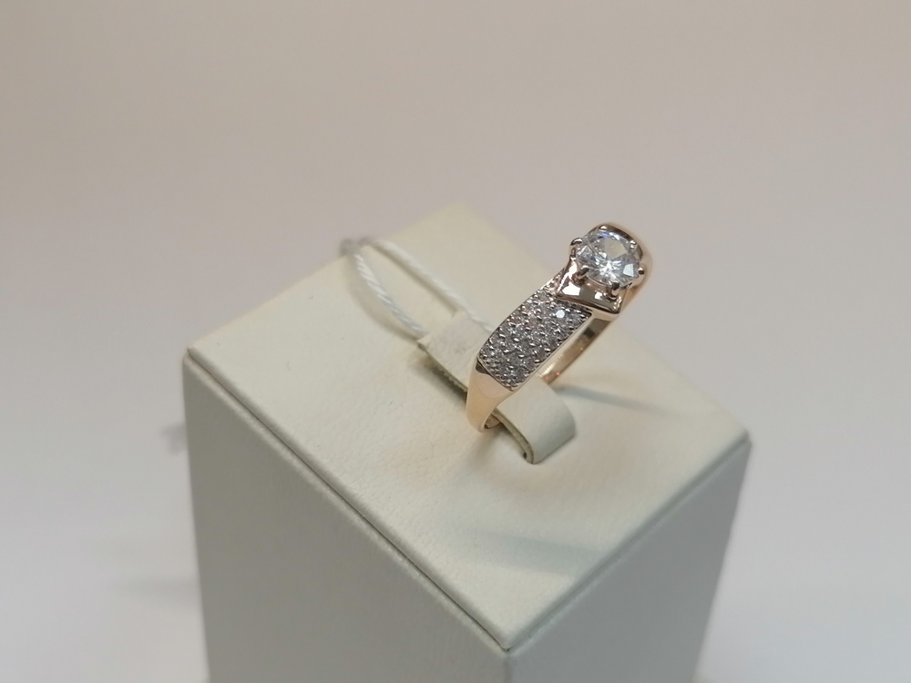 КОЛКМИ585 КОЛЬЦО С КАМНЯМИ (Au 585)