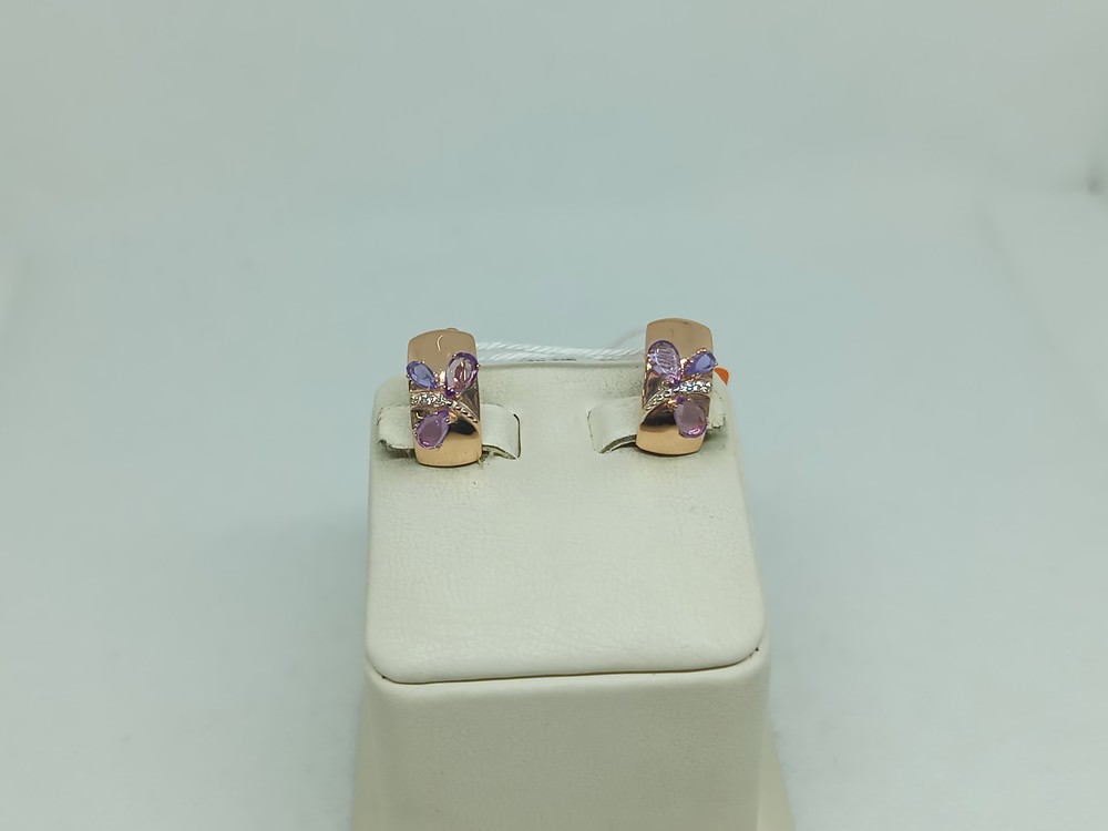 СЕРЬГИ С КАМНЯМИ (Au 585)