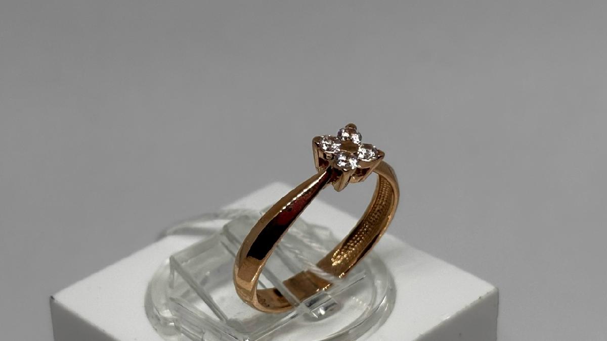 КОЛКМИ585 КОЛЬЦО С КАМНЯМИ (Au 585)