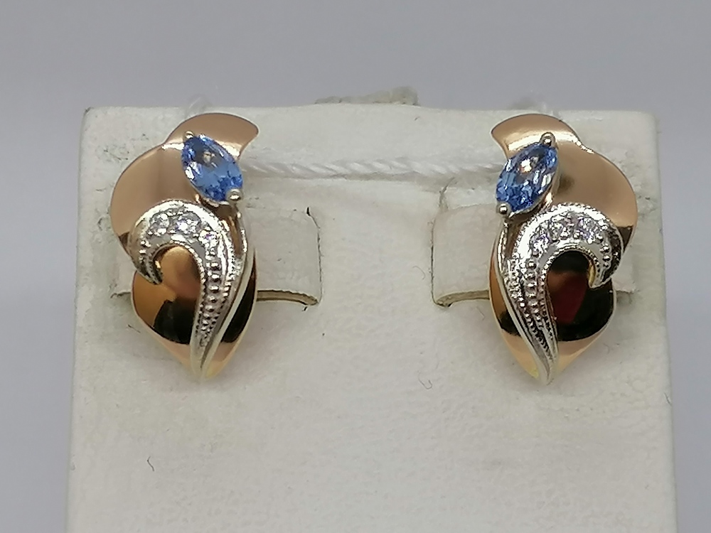 СКМИ585 СЕРЬГИ С КАМНЯМИ (Au 585) СКМИ585 СЕРЬГИ С КАМНЯМИ (Au 585)