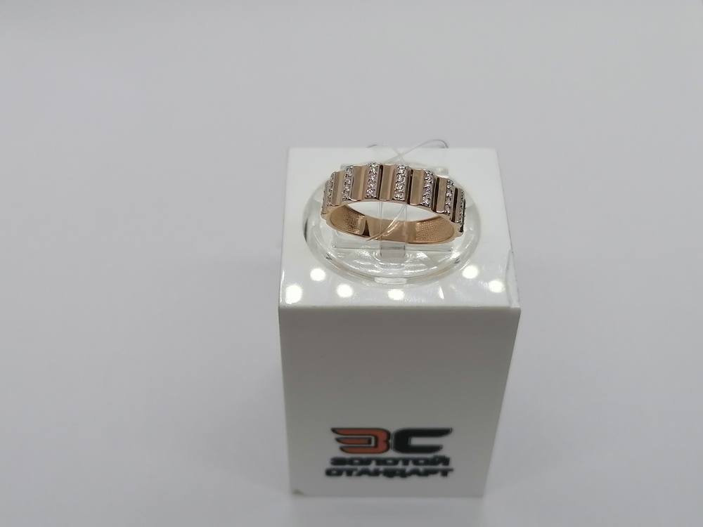 КОЛЬЦО С КАМНЯМИ (Au 585)