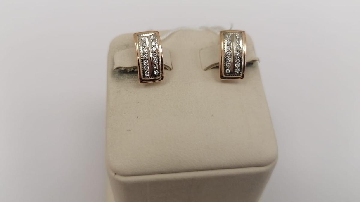 СЕРЬГИ С КАМНЯМИ (Au 585)