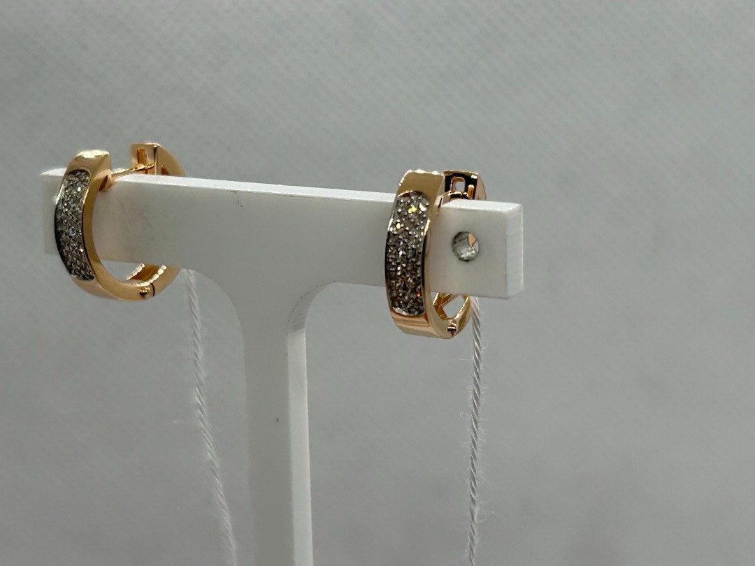 СКМИ585 СЕРЬГИ С КАМНЯМИ (Au 585)