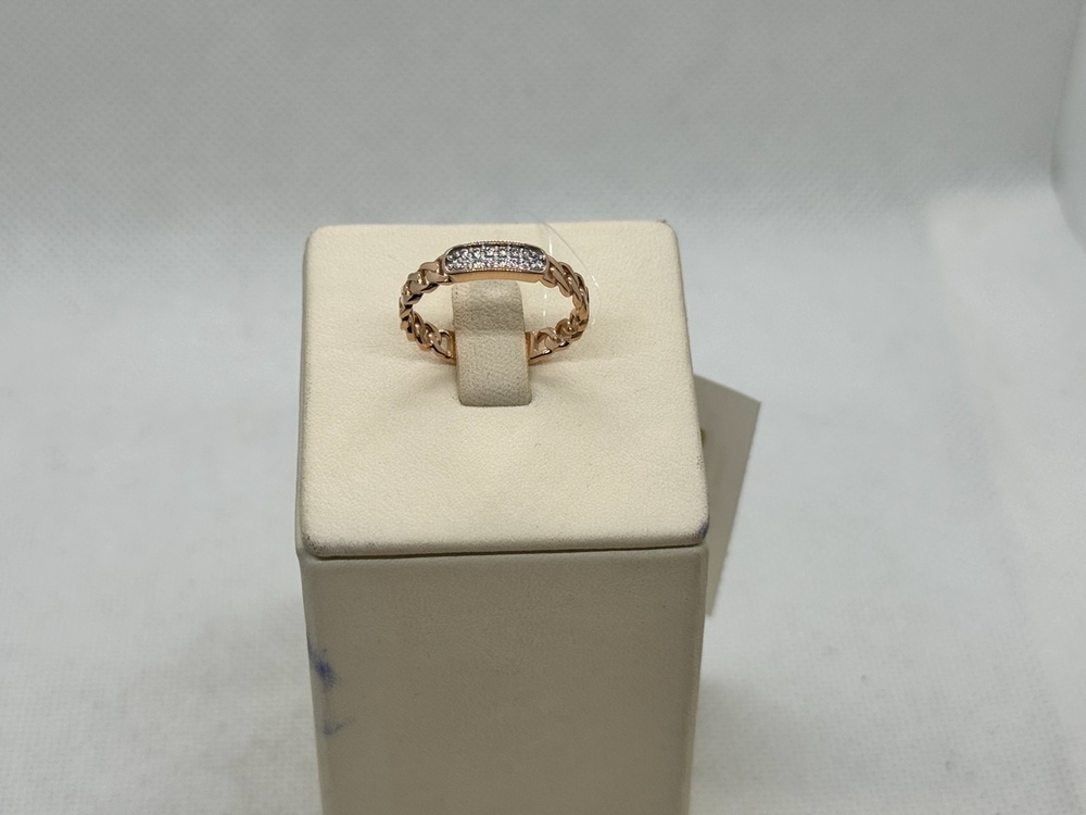 КОЛЬЦО С КАМНЯМИ (Au 585)