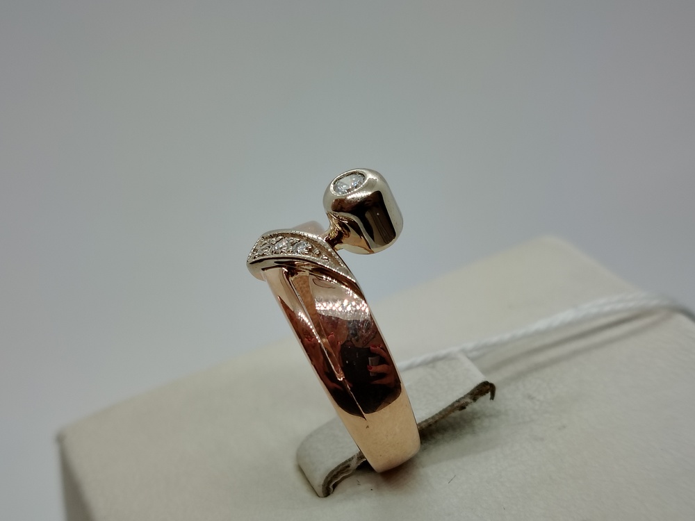 КОЛКМИ585 КОЛЬЦО С КАМНЯМИ (Au 585)
