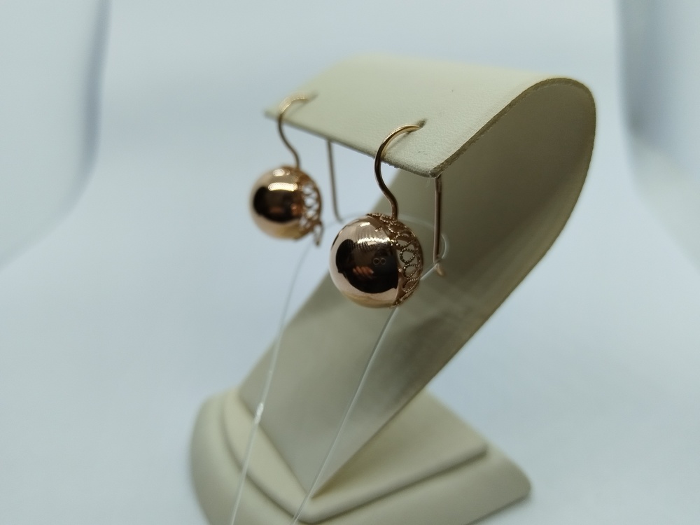 026592 СЕРЬГИ С ПЕТЕЛЬКОЙ (Au 585)