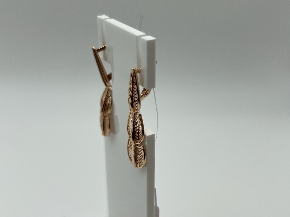 СЕРЬГИ БЕЗ КАМНЯ (Au 585)