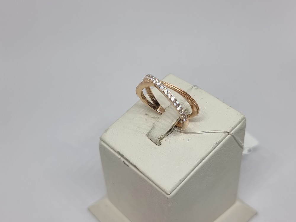 КОЛЬЦО С КАМНЯМИ (Au 585)