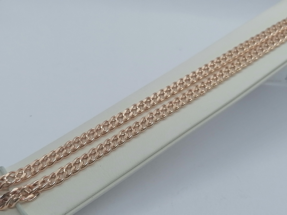 ЦЕПЬ ПУСТОТЕЛАЯ Ромб двойной (Au 585)