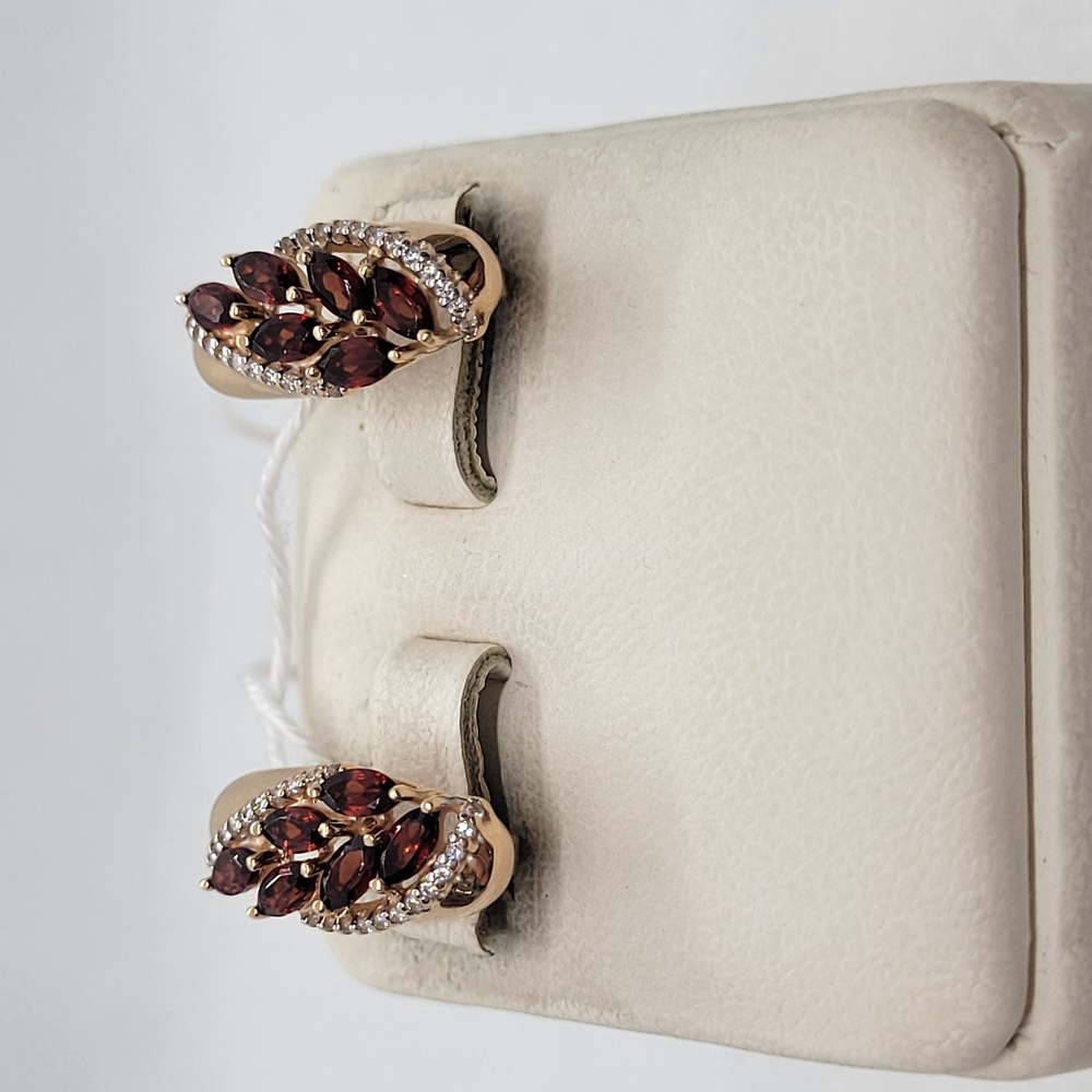 СКМИ585 СЕРЬГИ С КАМНЯМИ (Au 585)