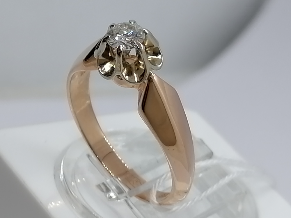 КОЛЬЦО БРИЛЛИАНТ Au 583