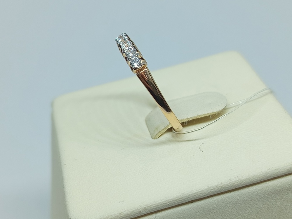 КОЛЬЦО С КАМНЯМИ (Au 585)