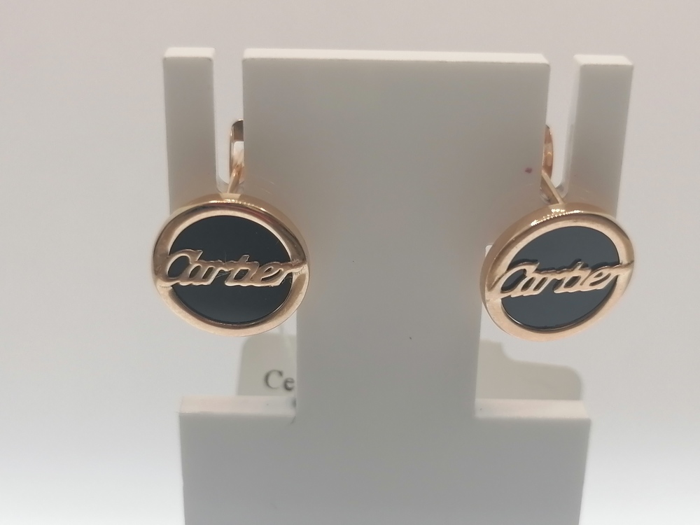 СЕРЬГИ АГАТ (Au 585)