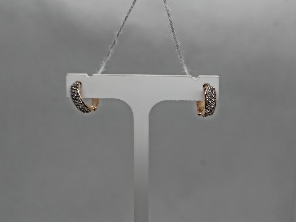 СКМИ585 СЕРЬГИ С КАМНЯМИ (Au 585)