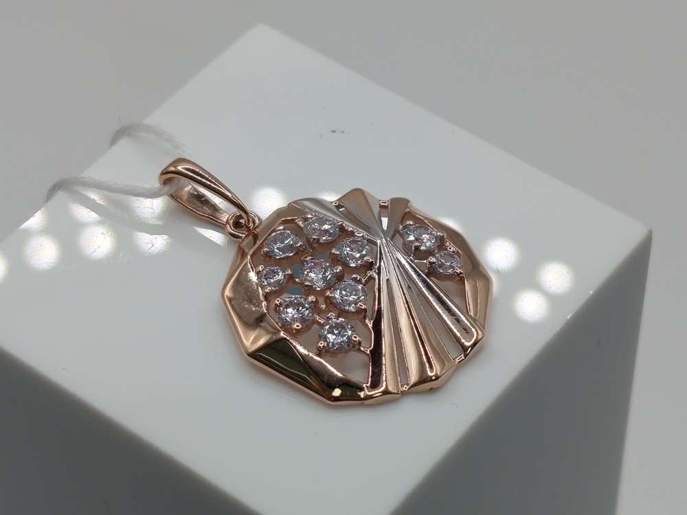 ПОДКМИ585 ПОДВЕСКА С КАМНЯМИ (Au 585)