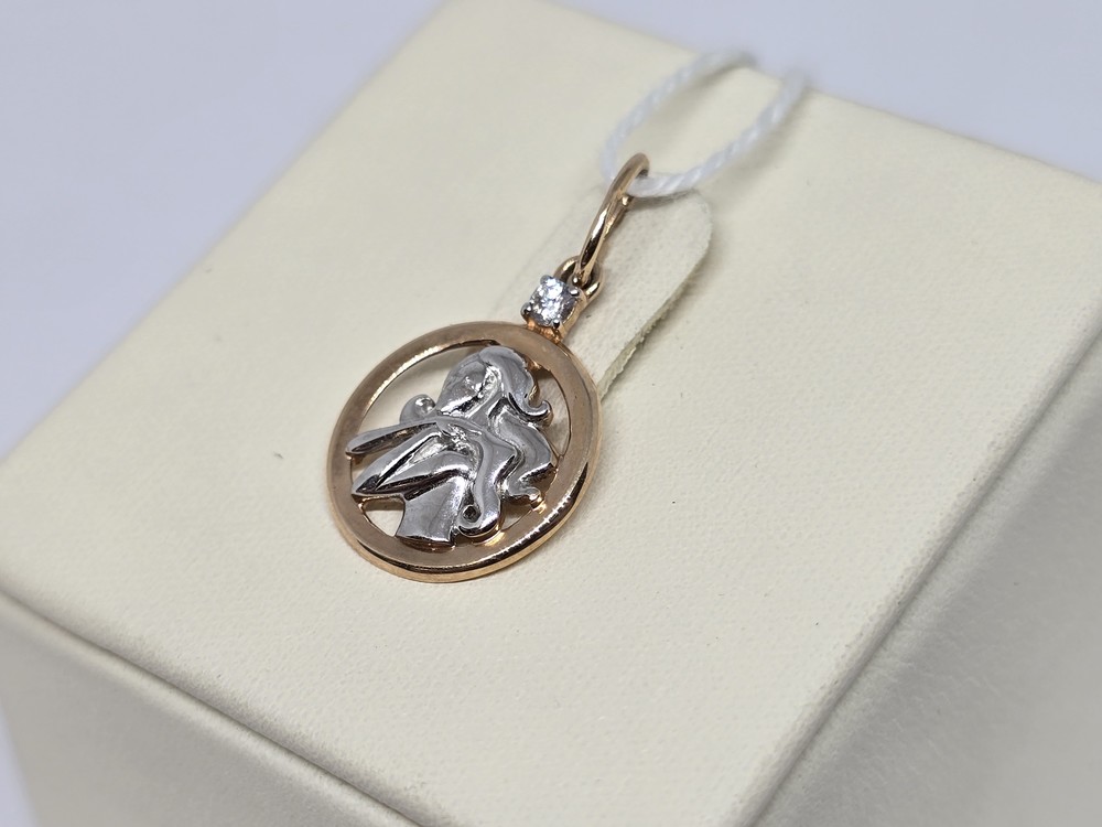 ПОДВЕСКА ЗНАК ЗОДИАКА ДЕВА Au 585 ПОДВЕСКА ЗНАК ЗОДИАКА ДЕВА Au 585