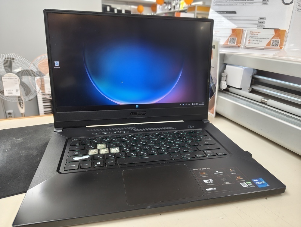 Ноутбук ASUS; I7-11370H, GeForce RTX 3050 Ti, 16 Гб, 500 Гб, Нет