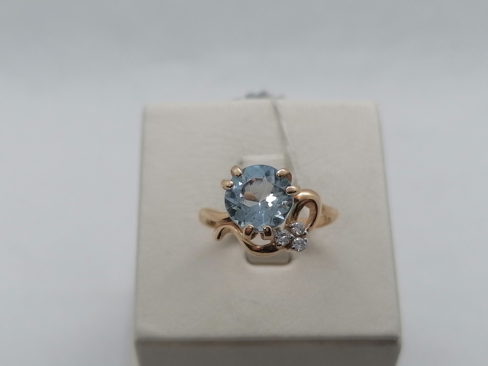 КОЛКМИ585 КОЛЬЦО С КАМНЯМИ (Au 585)
