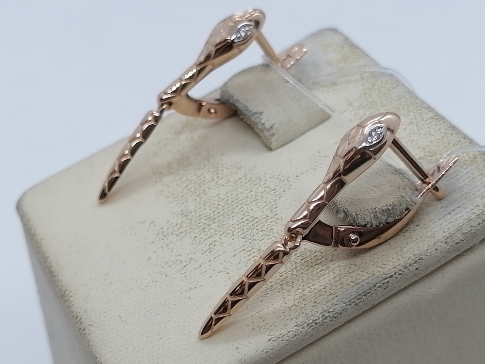 СЕРЬГИ С КАМНЯМИ (Au 585)