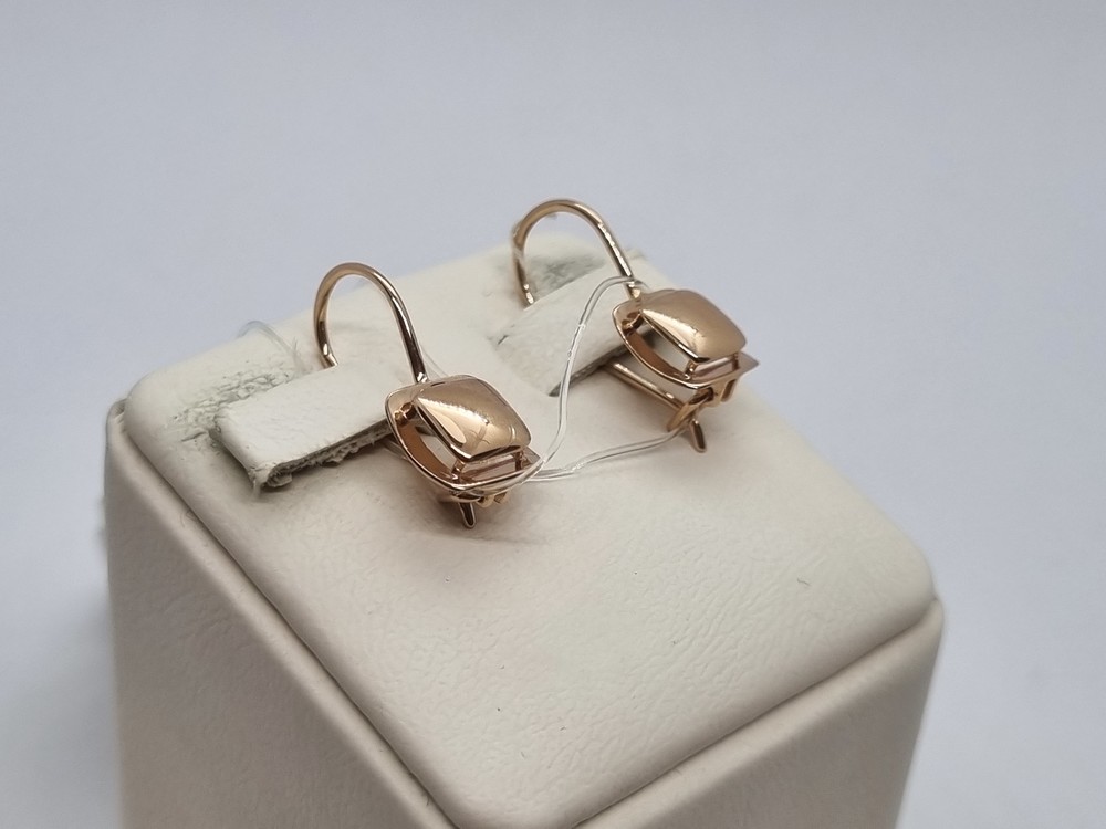 СЕРЬГИ ПЕТЕЛЬКА без камня (Au 585)