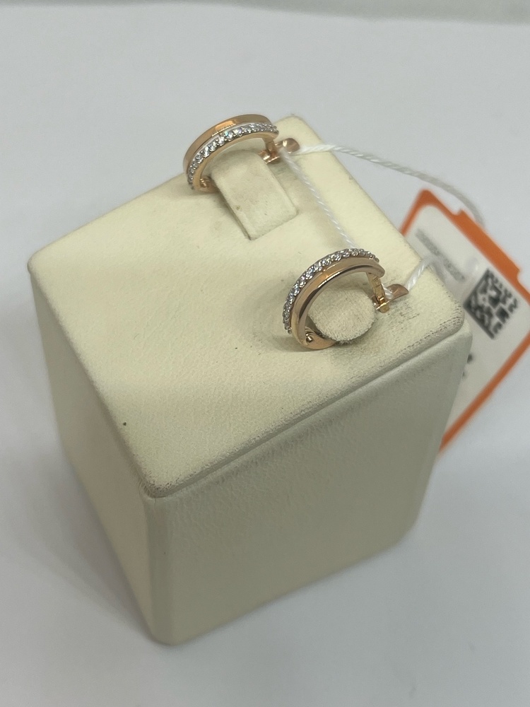 СКМИ585 СЕРЬГИ С КАМНЯМИ (Au 585)