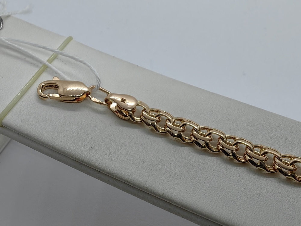 БЛБ585 БРАСЛЕТ ПОЛНОВЕСНЫЙ Бисмарк (Au 585)