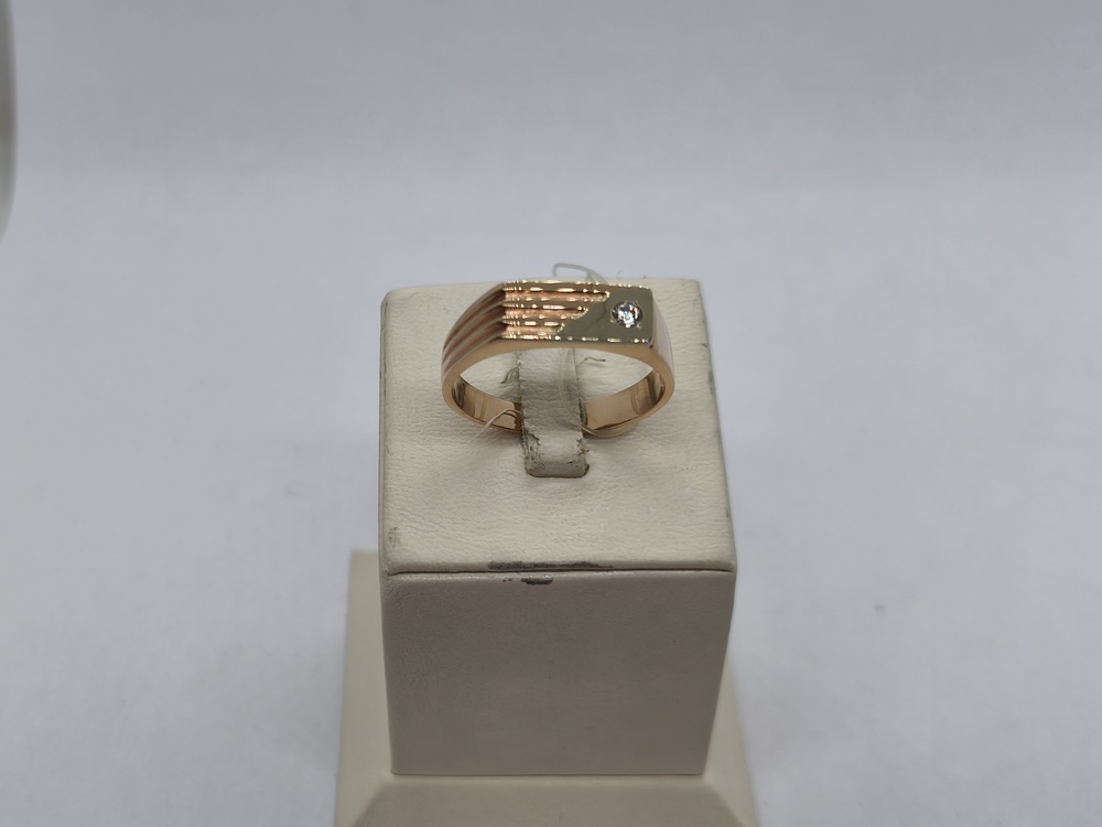 КОЛЬЦО ПЕЧАТКА с камнем (Au 585)