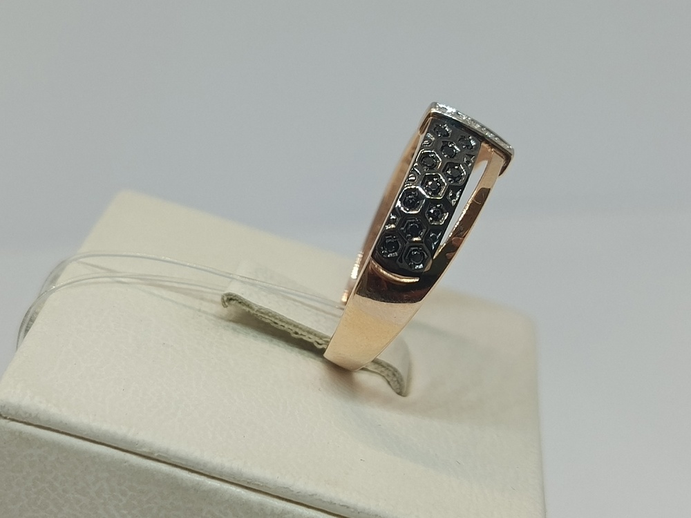 КОЛЬЦО С КАМНЯМИ (Au 585)