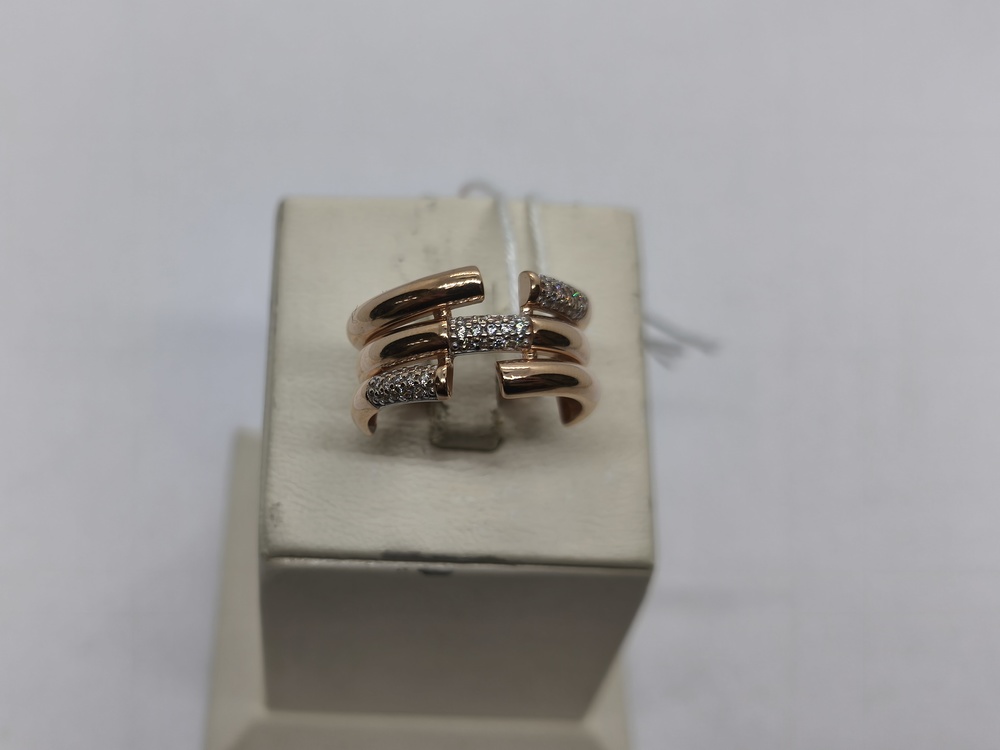 КОЛКМИ585 КОЛЬЦО С КАМНЯМИ (Au 585)