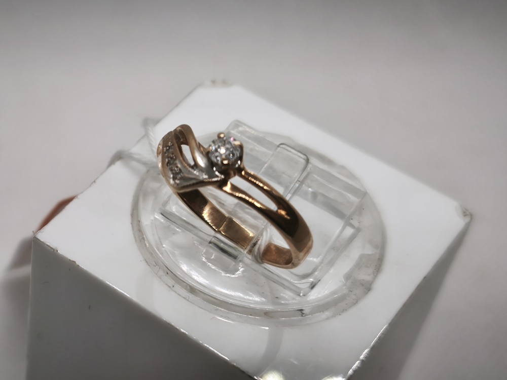 КОЛЬЦО БРИЛЛИАНТ Au 585