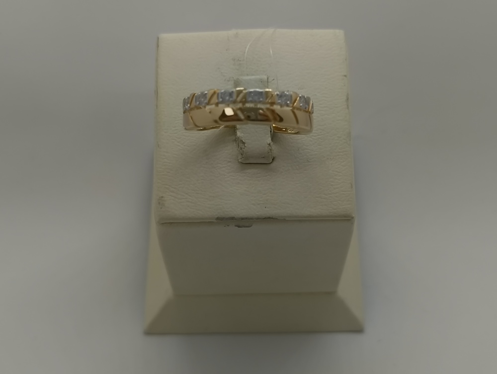 КОЛЬЦО С КАМНЯМИ (Au 585)